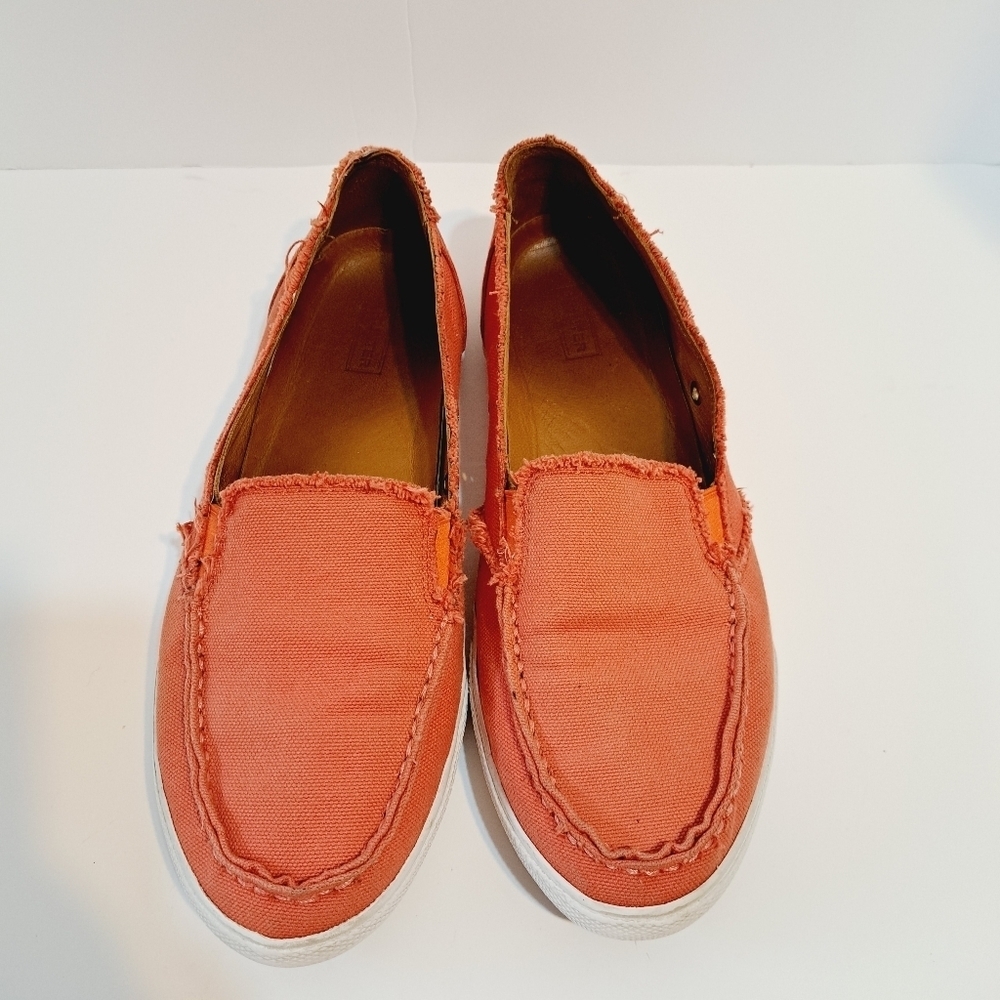 Hunter Vea Vermillion Slip On Loafers In Coral Melon‎ Size 10
